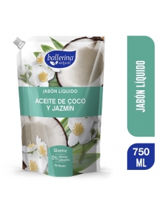 Jabón Líquido - Aceite de Coco y Jazmín 750 ML