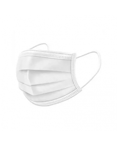 Mascarillas Desechables 3 Pliegues 50 UND Blanca