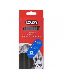 Lápices Grafito Hexagonales HB N° 2 - Pack 12 UND