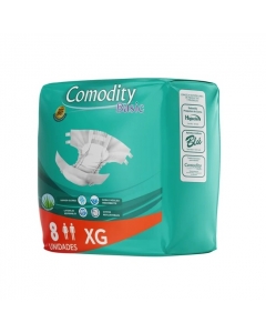 Pañales Adulto Unisex Incontinencia Fuerte Basic Talla XG 8 UND