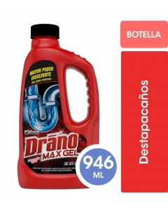 Destapador de Ductos y Cañerías Drano Max Gel 946 ML