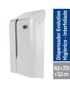 Dispensador Papel Higiénico Interfoliado Plástico / Blanco