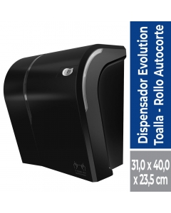 Dispensador Toalla de Papel Corte Automático Plástico / Negro
