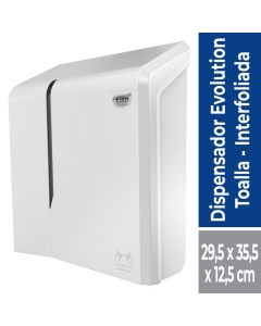 Dispensador Toalla Interfoliada Evolution Plástico / Blanco