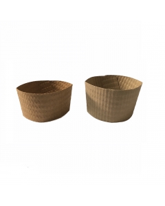 Cubre Vaso Cartón 100 UND para Vaso Desechable 240 ML / 8 Oz