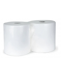 Toalla de Papel Alto Metraje H/D Blanca 200 MT x 2 Rollos