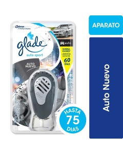 Aromatizador Automóvil Glade Aparato + Repuesto 7 ML New Car