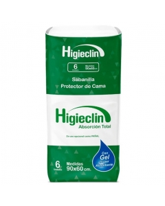 Protector de Cama Sabanilla Tamaño Único 90 x 60 CM 6 UND