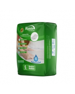 Protector de Cama Sabanilla Tamaño Único 90 x 60 CM 6 UND