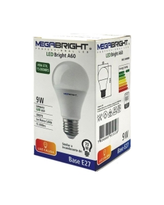 Ampolleta Led Bola E27 9W - Luz Cálida