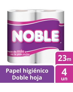 Papel Higiénico Bajo Metraje H/D Blanco 23 MT x 4 Rollos