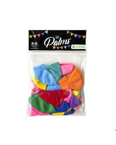 Set de Globos Lisos de Colores Surtidos 12 UND