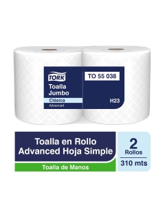 Toalla de Papel Alto Metraje H/S Advanced 310 MT x 2 Rollos