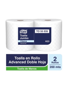 Toalla de Papel Alto Metraje H/D Advanced 200 MT x 2 Rollos