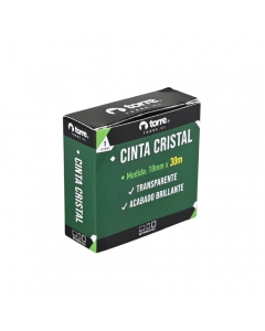 Cinta Adhesiva Cristal Transparente 18 MM x 30 MT