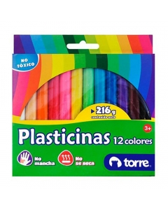 Plasticinas 12 Colores 216 GR