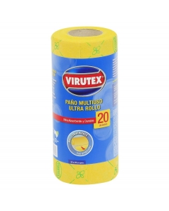 Paño Multiuso Amarillo en Rollo 20 UND