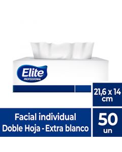 Facial Hoja Doble Extra Blanco Excellence 21,6 x 14 CM 50 HJS x 1 Pqte