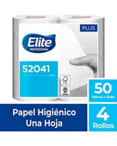 Papel Higiénico Bajo Metraje H/S Blanco Plus 50 MT x 4 Rollos