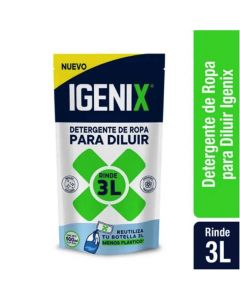 Detergente Líquido Ropa Higienizante Concentrado 500 ML para Diluir Rinde 3 LT