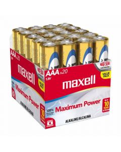 Pilas AAA Alcalinas 1.5V Maximum Power 20 UND