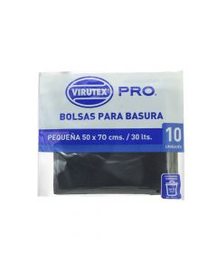 Bolsas de Basura Plana Negro 10 UND 50 x 70 CM (Espesor 22 µm)